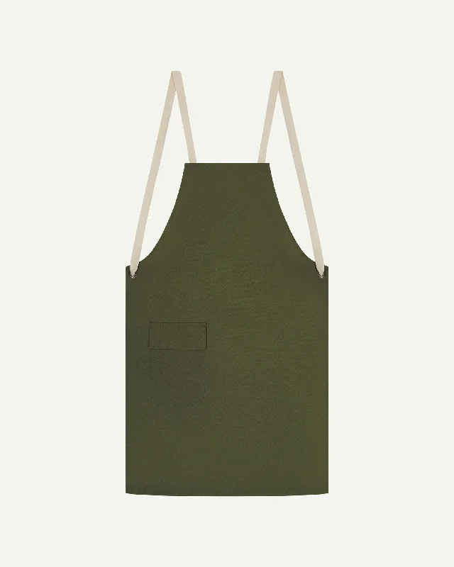 #9001 canvas tie-back apron - coriander