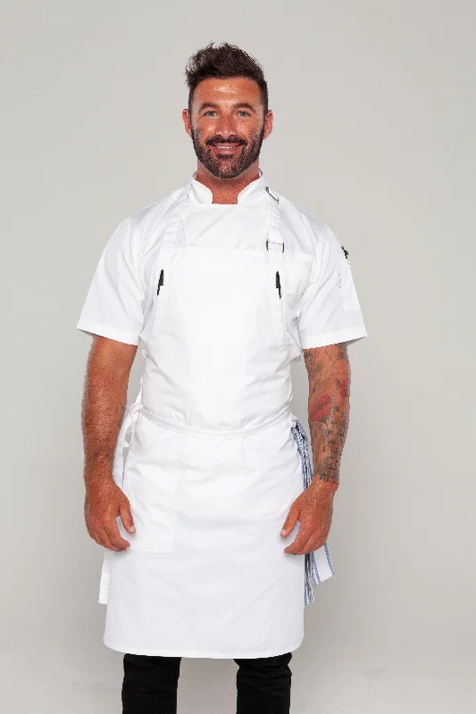 Niche White Bib Chef Apron one size