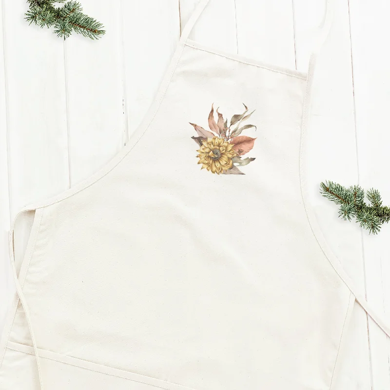 Dried Harvest Flowers - Women's Apron