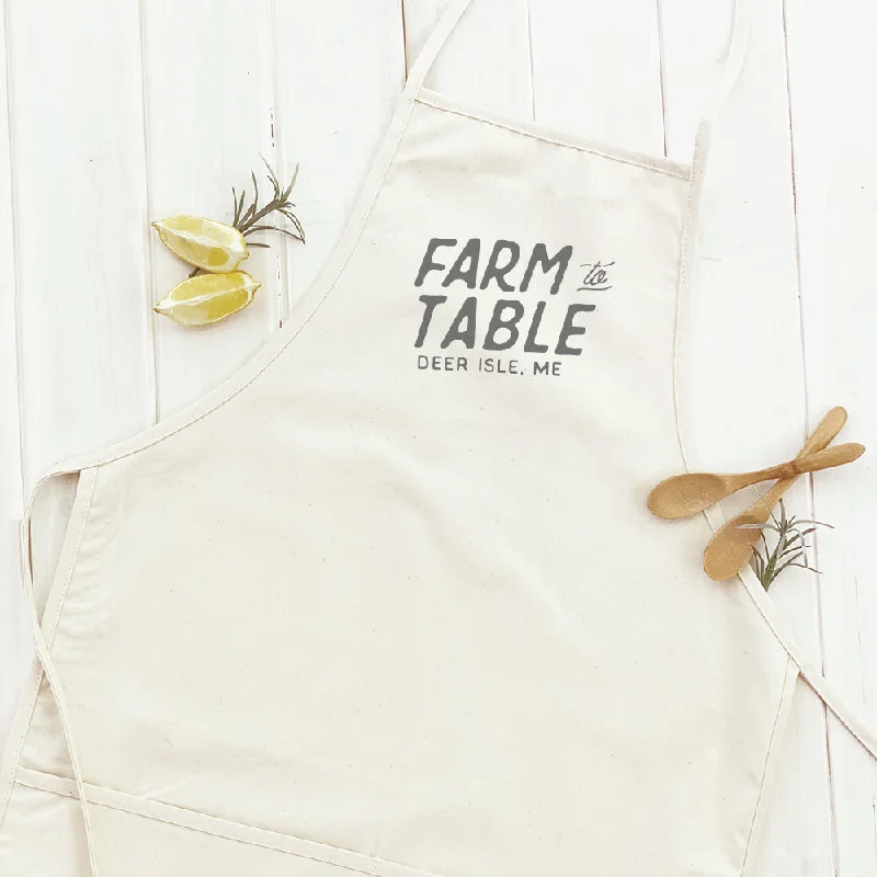 Farm to Table w/ City, State - Women's Apron