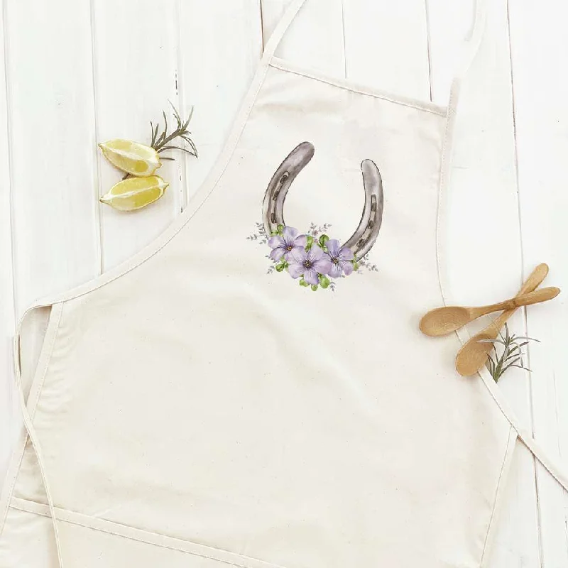 Floral Horseshoe - Women's Apron