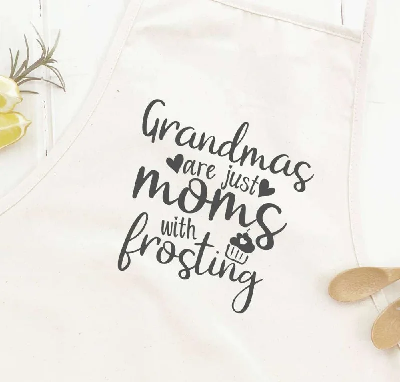 Grandmas Moms with Frosting - Women's Apron