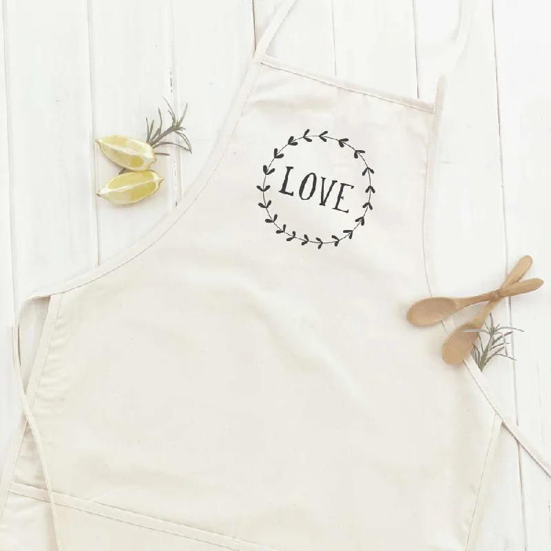 Love Simple Wreath - Women's Apron