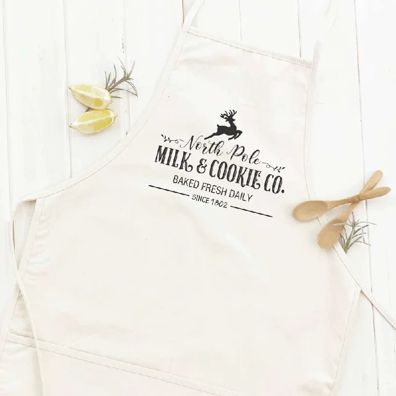 North Pole Milk & Cookies - Women's Apron