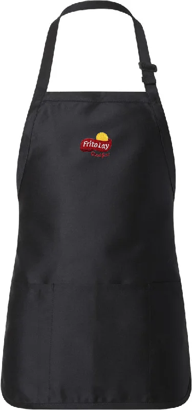 Q-Tees Full-Length Apron with Pouch Pocket