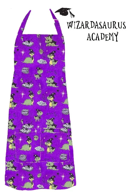 Wizardasaurus Academy Unisex Apron. Wizardy Dinosaurs Adult Apron