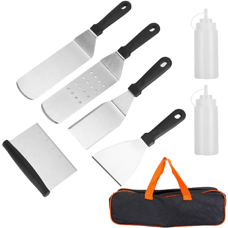 7-Piece BBQ Griddle Utensil Set for Outdoor Grilling