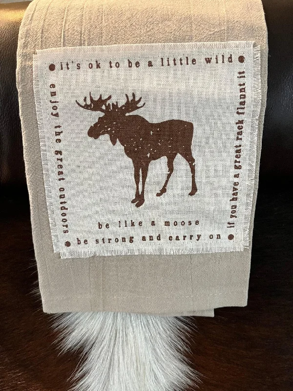 Be Like a Moose Dish Towel