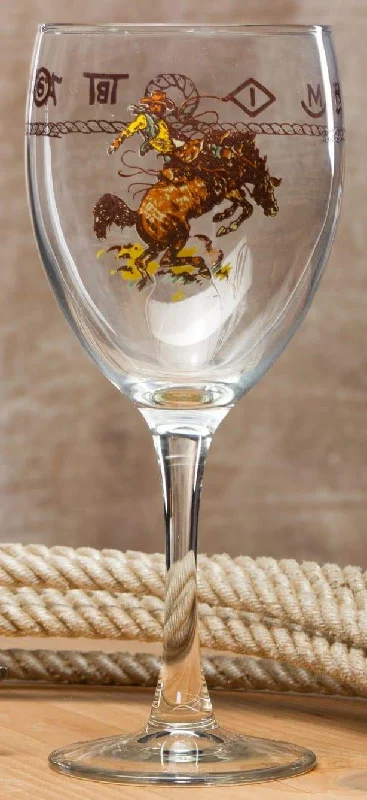 Bronc & Brands Wine Goblet