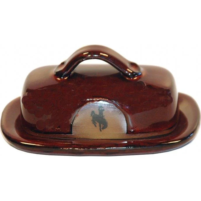 Bronc Western Butter Dish