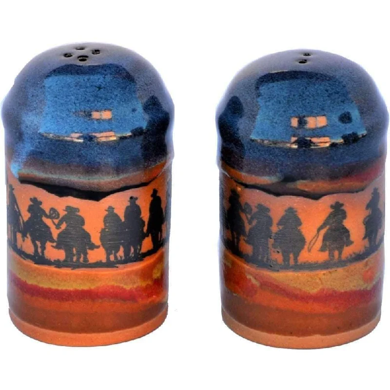 Cowboy Posse Western Salt & Pepper Shakers