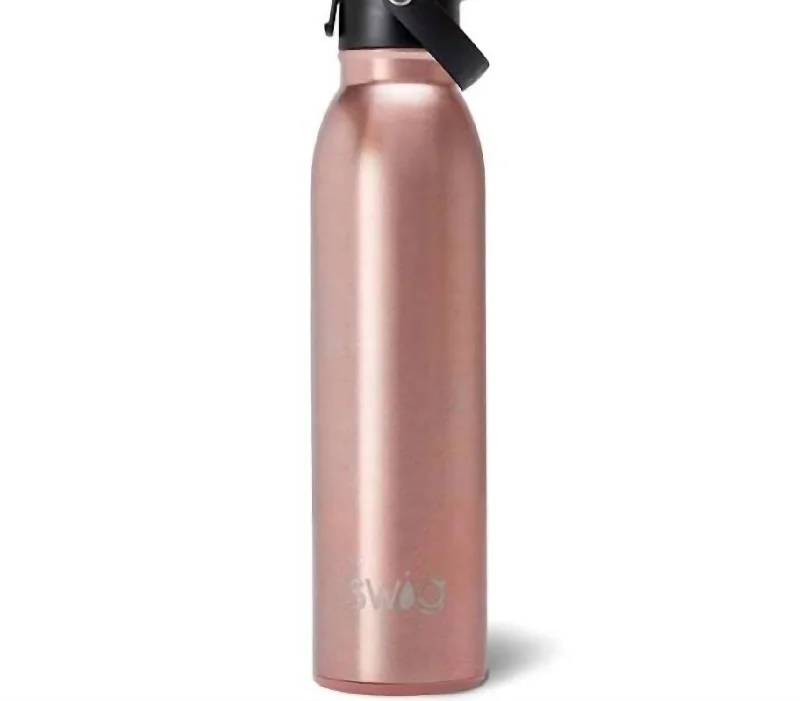 Flip Sip Water Bottle In Shimmer Rose