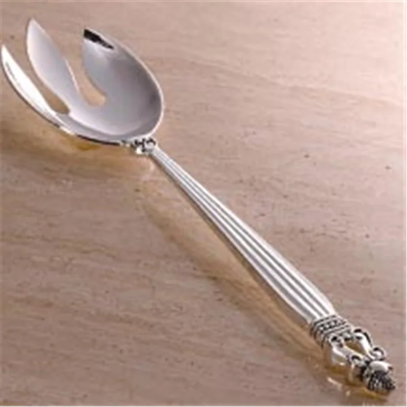 Godinger 6525 Acorn Serving Fork - Silver