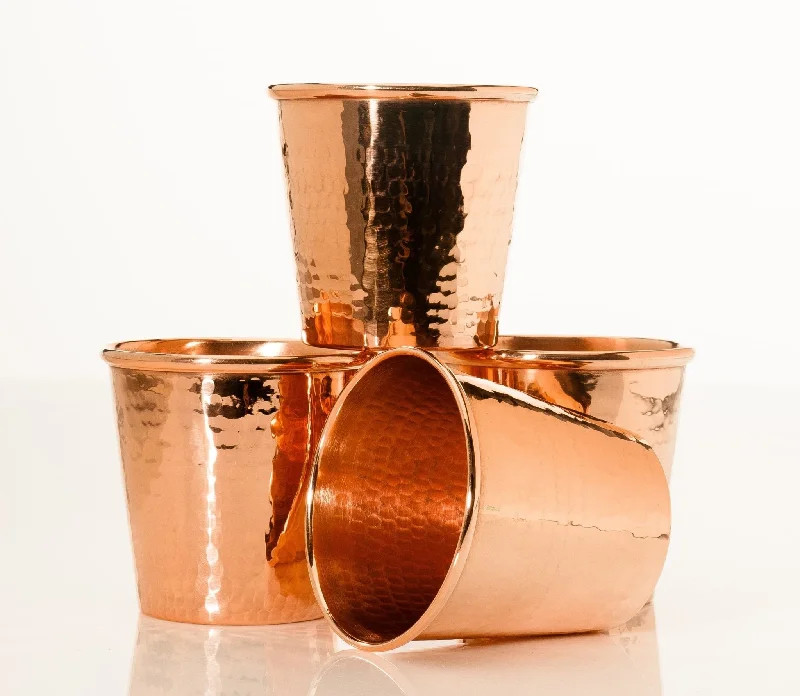 Hammered Copper Cocktail Cups - 2 Sizes