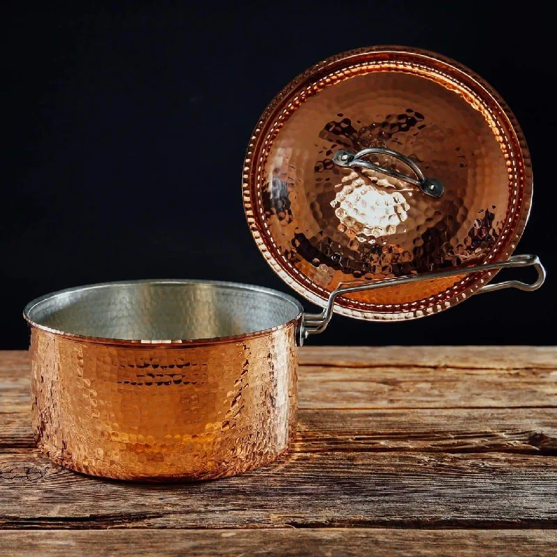 Hammered Copper Sauce Pan