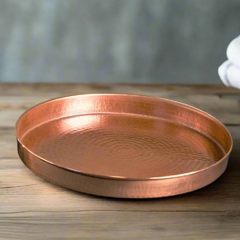 Hammered Copper Serving Tray