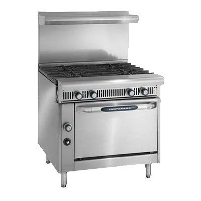 Imperial Diamond Series 36" 4 Burner Range Natural Gas 180,000 BTU*