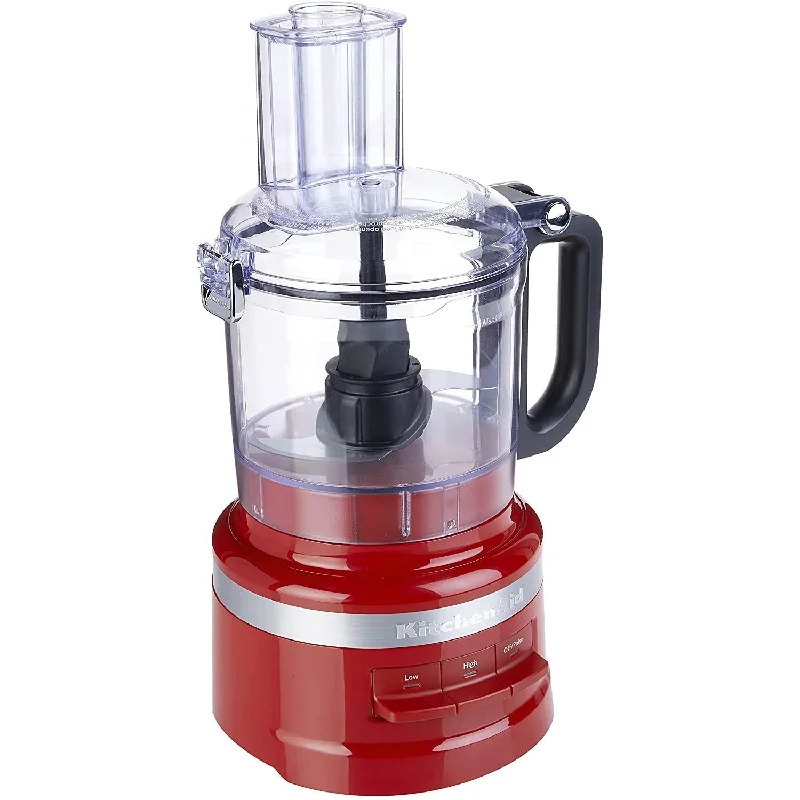 KitchenAid 7 Cup Food Processor, Three Speed, Empire Red