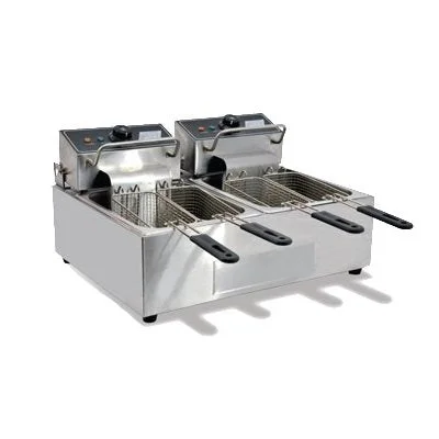 Nella 2 x 6 Liter Dual Countertop Electric Fryer 110V