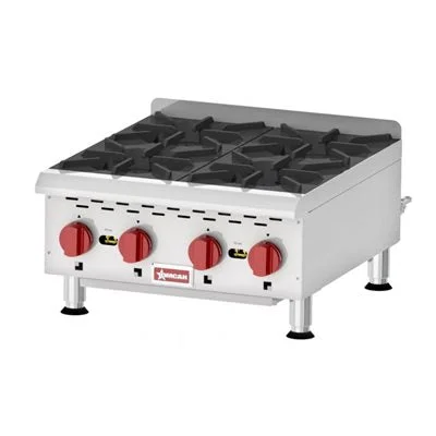 Nella 4 Burner 24" Countertop Hotplate Natural Gas 88,000 BTU