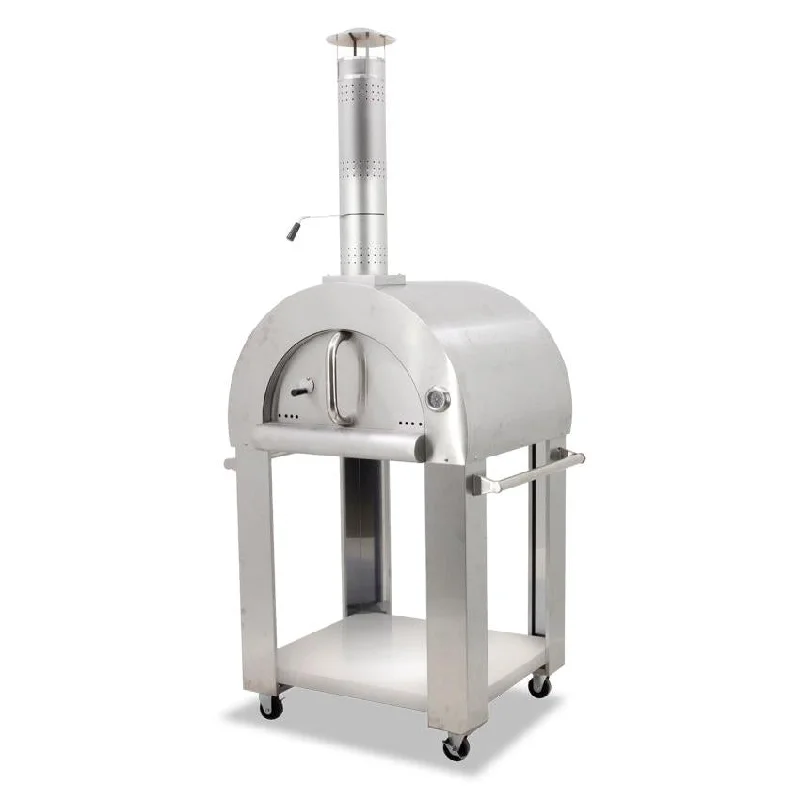 Nella Wood Burning Pizza Oven, Stainless Steel