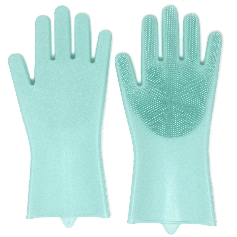 Norpro Silicone Cleaning Gloves with Micro Bristles, 1 Pair