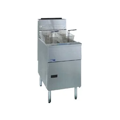 Pitco 70 - 90 lb Floor Fryer with Digital Controls Natural Gas - 140,000 BTU