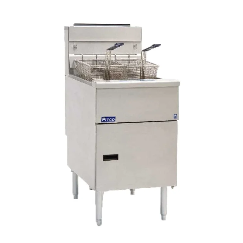 Pitco Solstice 70 - 90 lb Floor Fryer Natural Gas 140,000 BTU