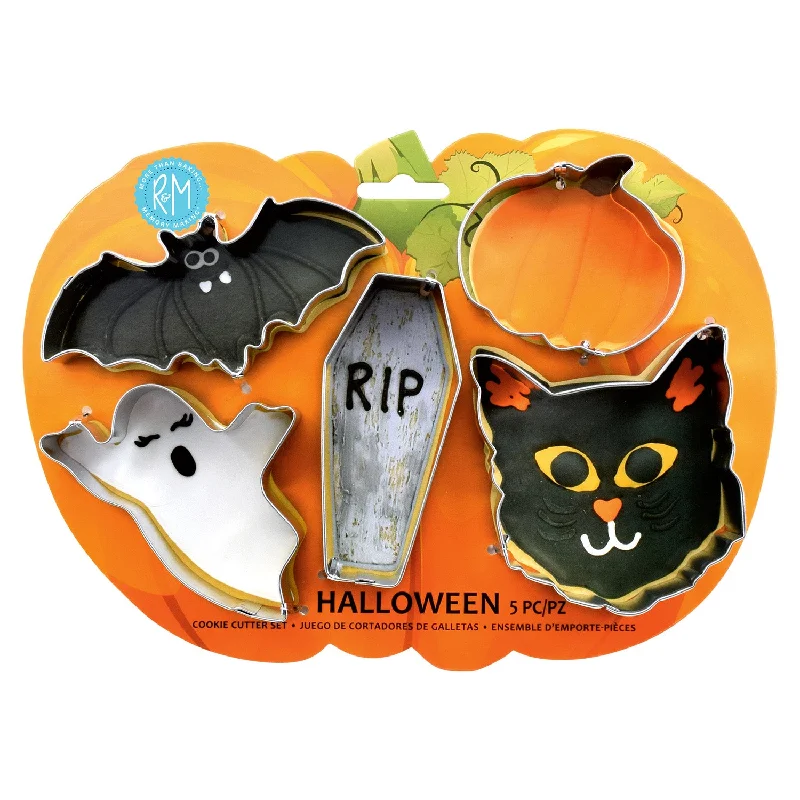 R&M International 5 Piece Halloween Cookie Cutter Set