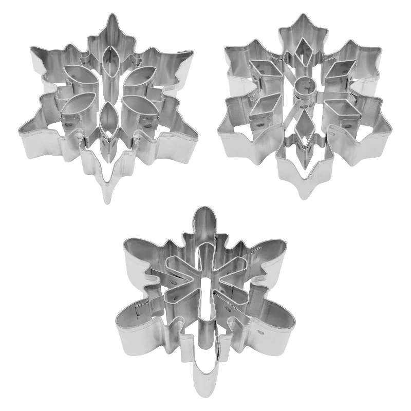 R&M International Assorted Snowflake Cookie Cutter Bundle