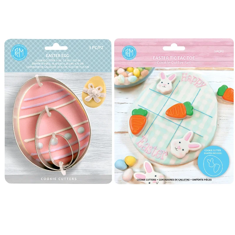 R&M International Egg & Easter Cookie Cutter Set, 6 Piece