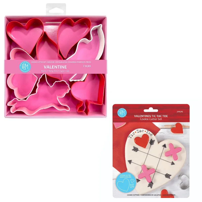 R&M International Valentine Cookie Cutter Set, 10 Piece