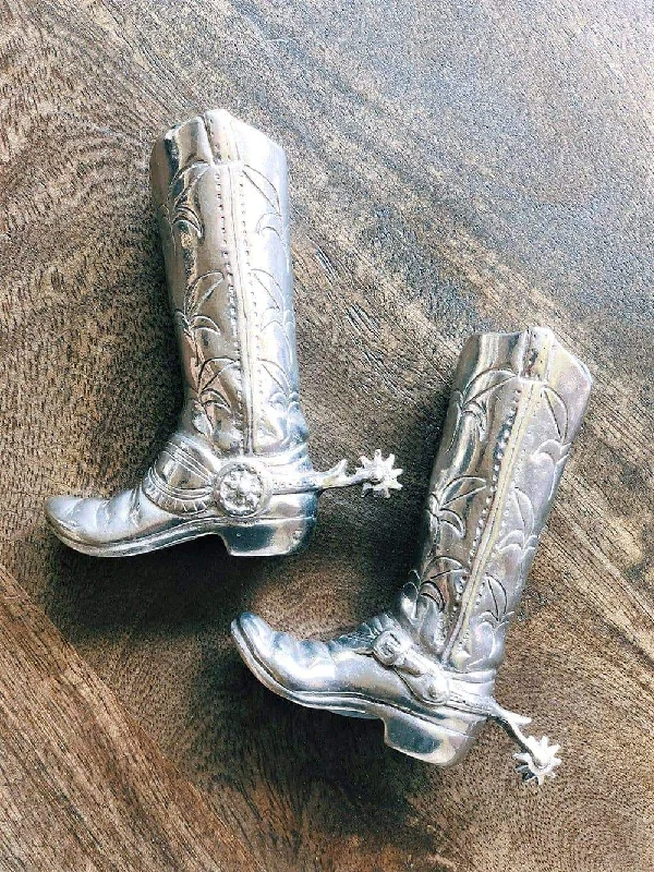 The Classic Cowboy Pewter Salt & Pepper Shakers