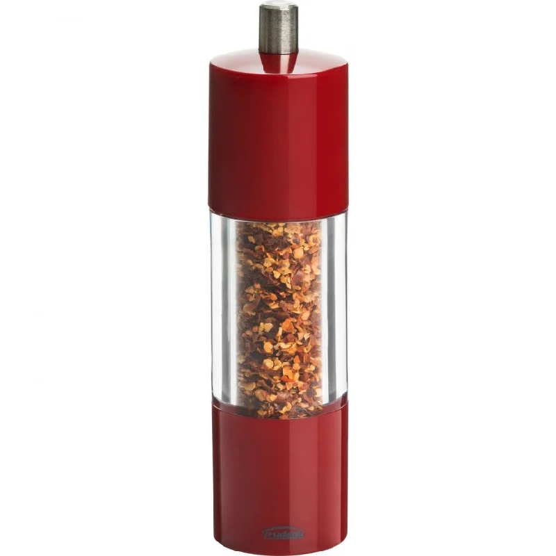 Trudeau Adagio 7.5-Inch Red Pepper Chili Flake Mill, Red