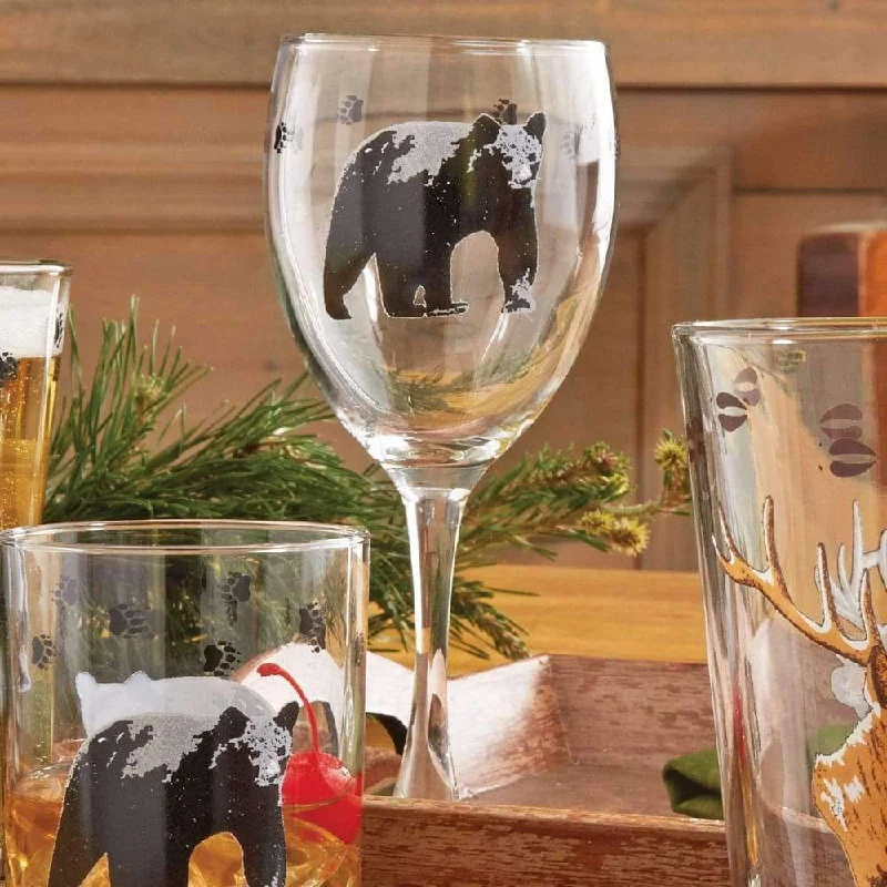 Wilderness Lodge Glassware w/ Bear