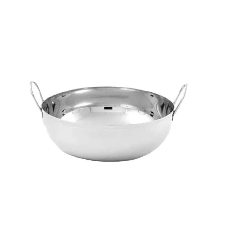 American Metalcraft 105 Oz Round Balti Dish, Stainless Steel