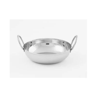 American Metalcraft 18 Oz Round Balti Dish, Stainless Steel