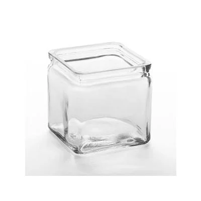 American Metalcraft 24 Oz Glass Square Jar