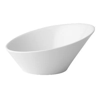 Anton Black 10" Bevel Bowl, White  6 /Case