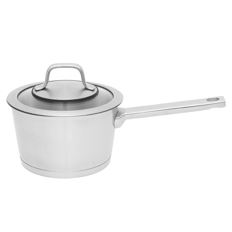 Manhattan 1.8-Quart 6.25" 18/10 Stainless Steel Covered Saucepan