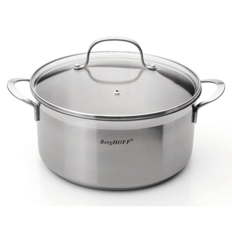 Bistro 4.8-Quart 9.5" 18/10 Stainless Steel Covered Stockpot