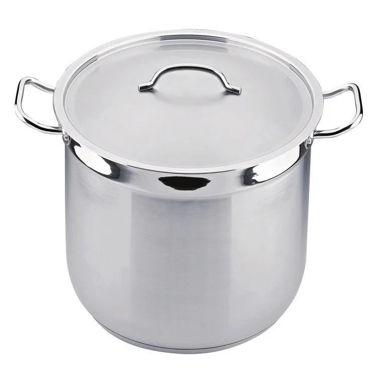 Hotel 16-Quart 18/10 Stainless Steel Covered Stockpot