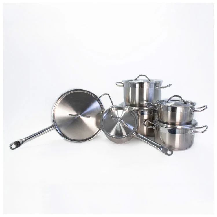 Hotel 18/10 Stainless Steel Cookware 12-Piece Set