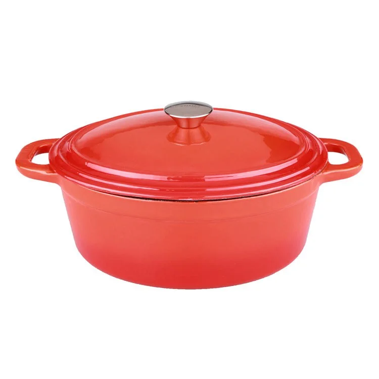 Neo 8-Quart Cast Iron Oval Covered Casserole Dish