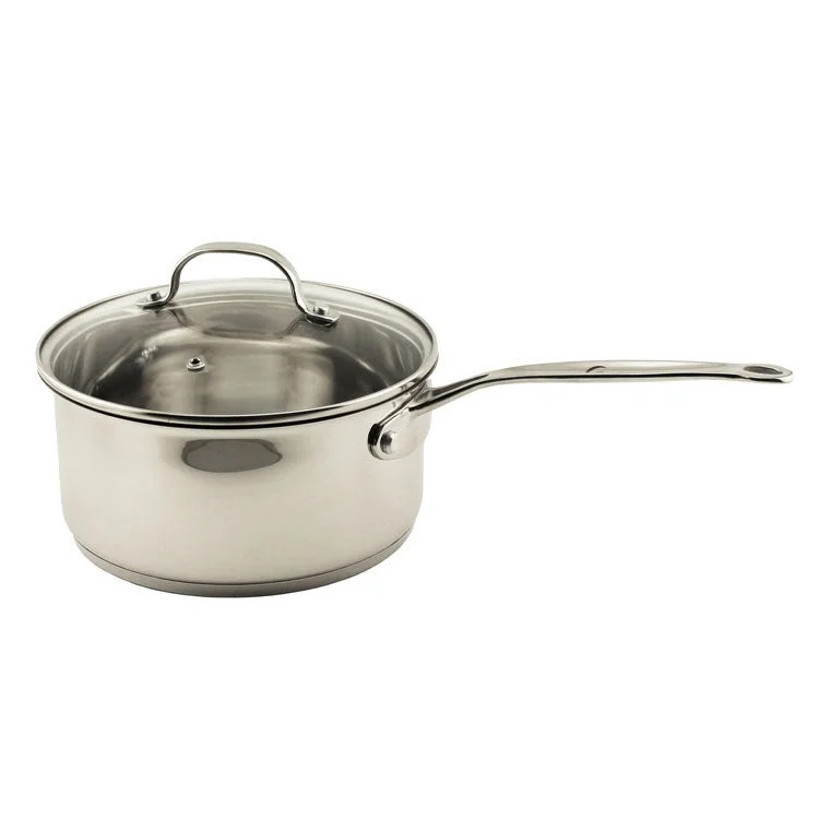 EarthChef 1.5-Quart 18/10 Stainless Steel Covered Saucepan