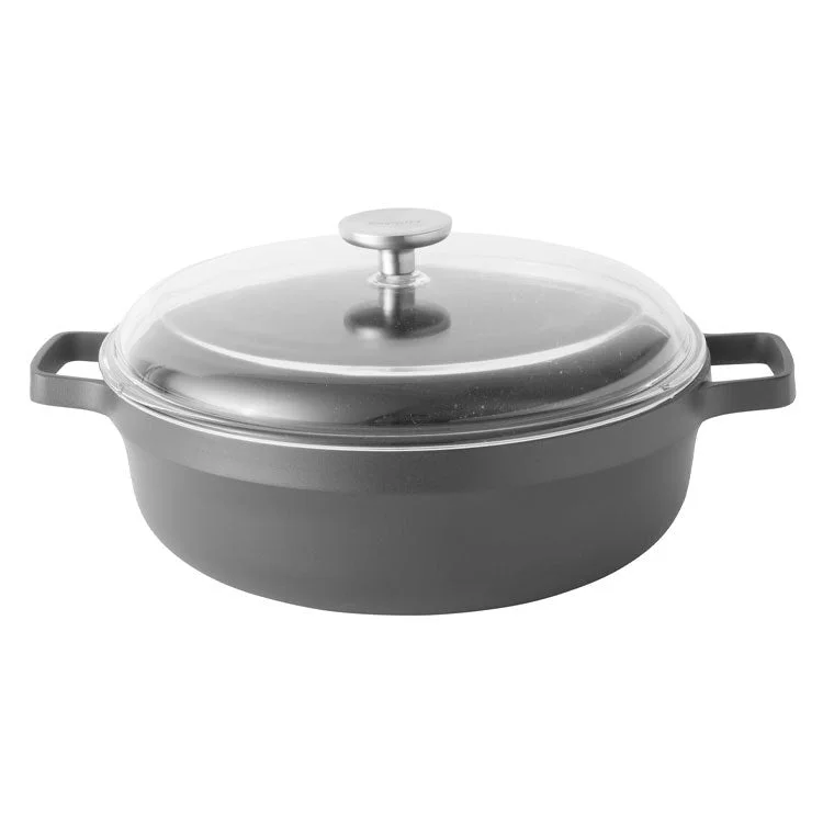 Gem 4.9-Quart 11" Cast Aluminum Non-Stick Covered Two-Handle Saute Pan