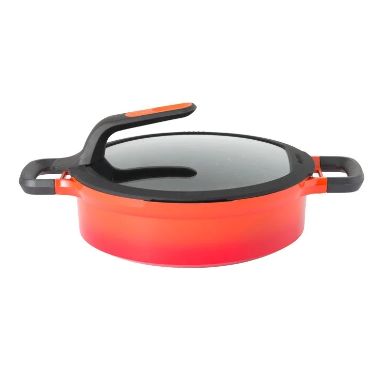 Gem 10.25" Cast Aluminum Non-Stick Covered Two-Handle Saute Pan