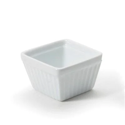 Bia Cordon Bleu 3 Oz Square Ramekin, White