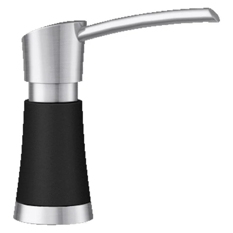 Soap Dispenser Artona Stainless Steel/Coal Black Deck Mount Plastic Brass Pump