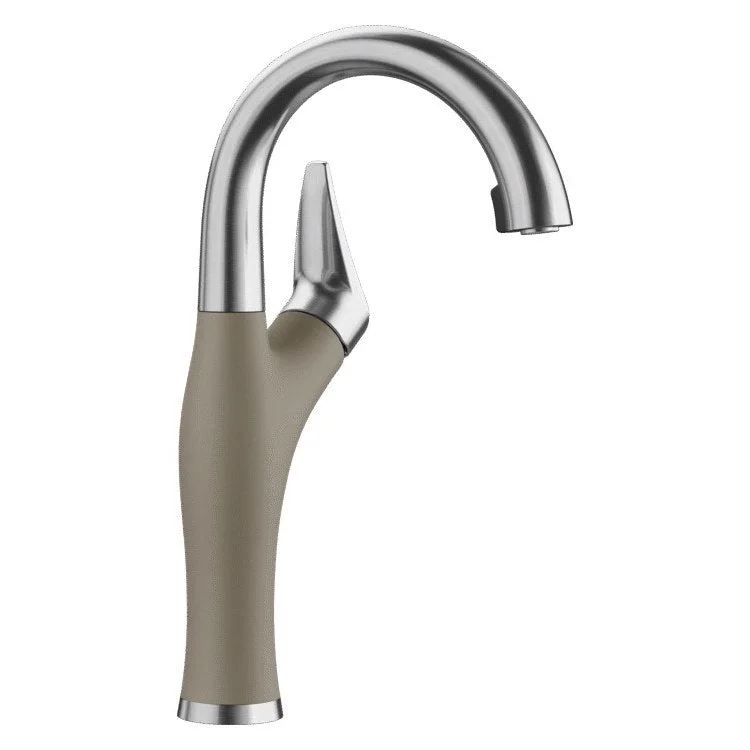 Bar Faucet Artona 1 Lever CALGreen Stainless Steel/Truffle 1.5 Gallons per Minute